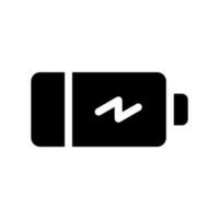 batterie charge icône vecteur symbole conception illustration