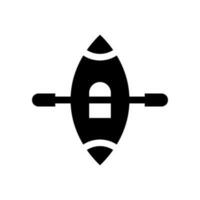 kayak icône vecteur symbole conception illustration