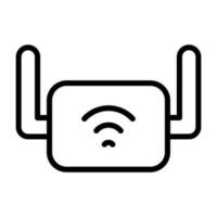 Wifi intervalle extenseur vecteur icône
