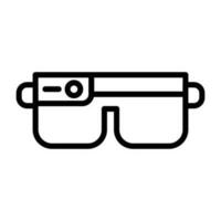 icône de vecteur de lunettes intelligentes