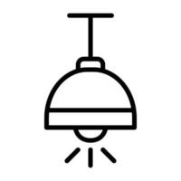 icône de vecteur de lampe de plafond