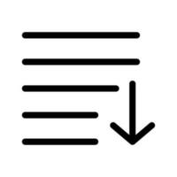 aligner icône vecteur symbole conception illustration