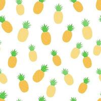 vecteur sans couture modèle avec Ananas pour été textile ou en tissu conception sur blanche. eps dix.