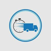 livraison Solution logo conception, livraison service, livraison Express logo conception, livraison homme courrier en portant boîte, logo conception vecteur modèle négatif