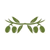 olive logo conception, olive pétrole arbre vecteur, Facile illustration modèle vecteur