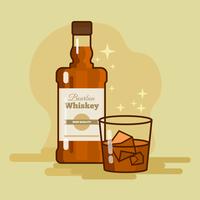 Illustration vectorielle de bourbon whisky vecteur
