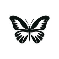 icônes de silhouette de papillon. illustrations vectorielles. vecteur
