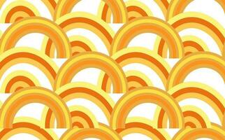 main tiré asiatique Japonais ramen nouille sans couture motif.fond avec Jaune et Orange rayures.pasta abstrait Contexte concept.macaroni Jaune affiche. vecteur