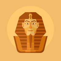 Illustration vectorielle de pharaon égyptien vecteur