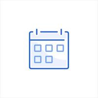 icône de contour simple calendrier calendrier