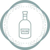 bouteille d'icône de vecteur de rhum