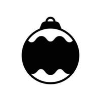 Noël Balle - ornement icône vecteur conception modèle dans blanc Contexte