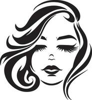 femmes visage tatouage conception illustration vecteur art