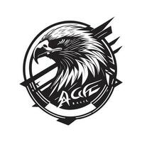 Aigle tatouage conception illustration art vecteur