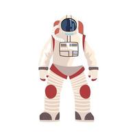 astronaute en costume et casque espace uniforme icône vectorielle détaillée vecteur