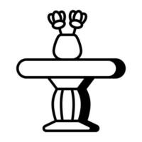 un icône conception de chevet table vecteur