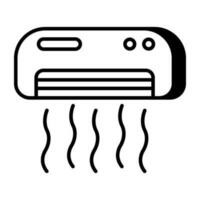 icône de conception parfaite du climatiseur vecteur