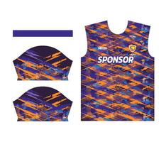 coloré des sports Jersey conception pour sublimation ou football trousse conception pour sublimation vecteur