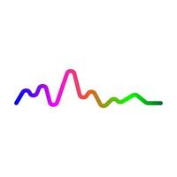 modèle de conception d'illustration vectorielle d'ondes sonores vecteur