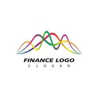 affaires la finance Stock échange graphiques marché logo conception vecteur