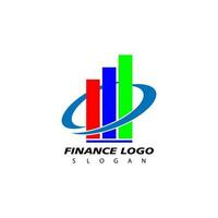 affaires la finance Stock échange graphiques marché logo conception vecteur