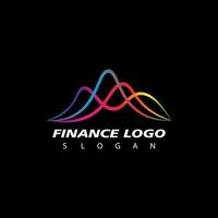 affaires la finance Stock échange graphiques marché logo conception vecteur