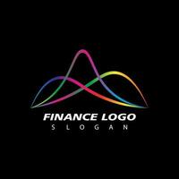 affaires la finance Stock échange graphiques marché logo conception vecteur