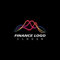 affaires la finance Stock échange graphiques marché logo conception vecteur