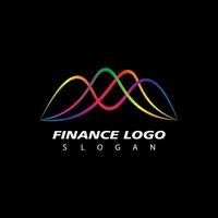 affaires la finance Stock échange graphiques marché logo conception vecteur