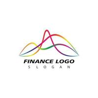 affaires la finance Stock échange graphiques marché logo conception vecteur