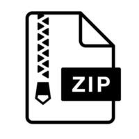 Zip *: français fichier icône. archiver déposer. vecteur. vecteur