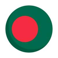 rond bangladesh drapeau icône. vecteur. vecteur