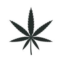 marijuana feuille icône vecteur conception illustration cannabis symbole