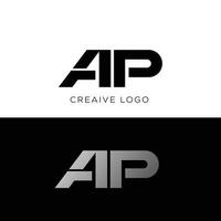 ap initiale lettre logo conception vecteur