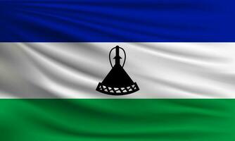 vecteur drapeau de Lesotho
