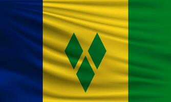 vecteur drapeau de Saint Vincent et le grenadines