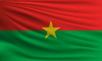 vecteur drapeau de burkina faso