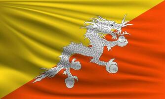 vecteur drapeau de bhoutan
