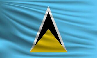 vecteur drapeau de Saint lucia