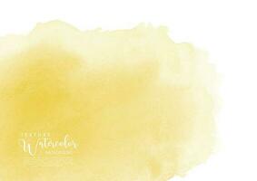 Jaune tache de aquarelle texture Contexte vecteur