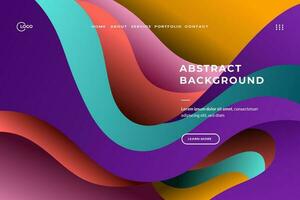 abstrait Contexte dynamique vague coloré est utilisé pour ui ux conception, particulièrement sur sites Internet, applications, et numérique les interfaces vecteur