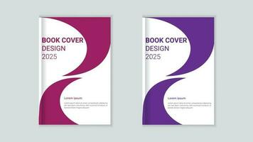 moderne minimal livre couverture conception vecteur modèle.