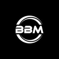 bbm lettre logo conception dans illustration. vecteur logo, calligraphie dessins pour logo, affiche, invitation, etc.