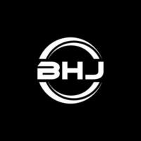 bhj lettre logo conception dans illustration. vecteur logo, calligraphie dessins pour logo, affiche, invitation, etc.