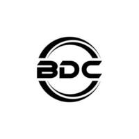 bdc lettre logo conception dans illustration. vecteur logo, calligraphie dessins pour logo, affiche, invitation, etc.