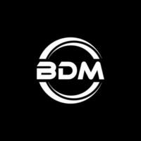 bdm lettre logo conception dans illustration. vecteur logo, calligraphie dessins pour logo, affiche, invitation, etc.