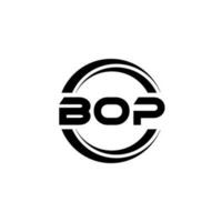 bop lettre logo conception dans illustration. vecteur logo, calligraphie dessins pour logo, affiche, invitation, etc.