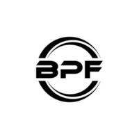 bpf lettre logo conception dans illustration. vecteur logo, calligraphie dessins pour logo, affiche, invitation, etc.