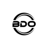 bdo lettre logo conception dans illustration. vecteur logo, calligraphie dessins pour logo, affiche, invitation, etc.