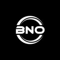 création de logo de lettre bno en illustration. logo vectoriel, dessins de calligraphie pour logo, affiche, invitation, etc. vecteur